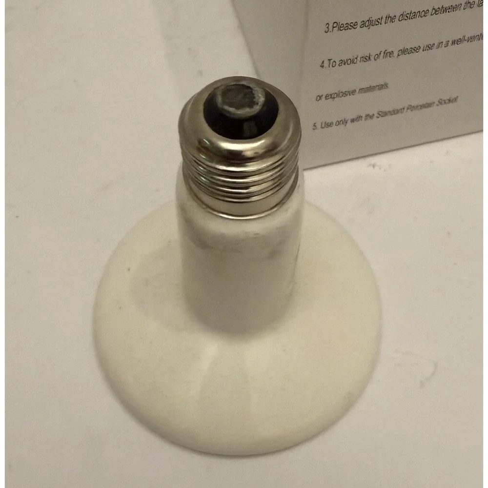 Ceramic Heat Emitter Reptile Heat Lamp Bulb NoLight Emitting Brooder Coop Heater